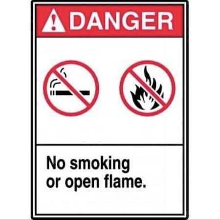 Accuform ANSI ISO DANGER Safety Sign NO SMOKING MRMK009VP